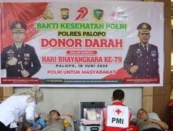 Kapolres Donor Darah Jelang HUT ke-79 Bhayangkara, Polres Juga Gelar Turnamen Domino