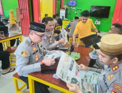 Kapolsek Tamalanrea Nogi Bareng Warga di Warkop, Bahas Sinergi Kamtibmas