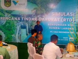 PT Vale dan Pemda Gelar Simulasi RTD Bendungan Larona