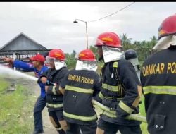 Damkar Polman Latih CPNS dan PPPK 2024 : Pengenalan Peralatan dan Praktikum Pemadaman