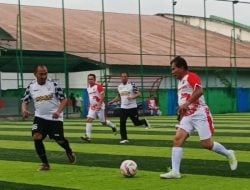 Tim Pemprov Kaltara vs Tim Pemprov Sulsel Bermain Imbang, Pertandingan Mini Soccer Persahabatan Jadi Ajang Silaturahmi Pejabat Pemerintah Dua Provinsi