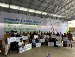 58 Ahli Waris Pekerja Rentan di Enrekang Terima JKM BPJamsostek Rp3,8 Miliar