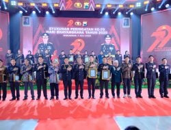 Polda Sulsel Beri Penghargaan ke Harian Rakyat Sulsel di HUT Bhayangkara ke-79