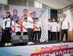 Wow, Ribuan Masyarakat Palopo Ikuti Jalan Sehat Anti Mager, Pegawai PKM Raih Doorprize Umrah