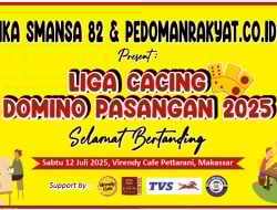 IKA SMANSA 82 dan PEDOMANRAKYAT.CO.ID Gelar “Liga Cacing Domino Pasangan 2025”, Pendaftaran Gratis dan Berhadiah Jutaan Rupiah