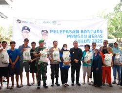 Bupati Lutim Hadiri Launching Penyaluran Bapang Beras Sekaligus Apresiasi Kinerja Bulog