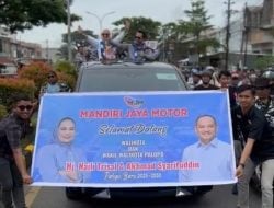 MJM Palopo Hadang Mobil Walikota Palopo Terpilih, Bentangkan Spanduk Selamat Datang…