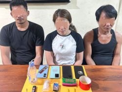 Pesta Sabu, Emak-emak Ditangkap Bersama Dua Pria Berotot saat Tengah Malam