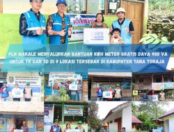 PLN UP3 Palopo – ULP Makale Terangi Dunia Pendidikan Anak Usia Dini Lewat Program Light Up The Dream
