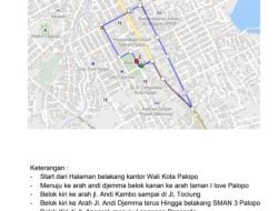 Ini Rute Jalan Sehat Anti Mager di Palopo
